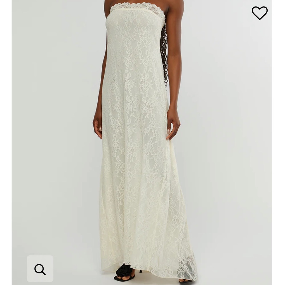 Brand New With Tags WeWoreWhat Strapless Lace Maxi Dress
